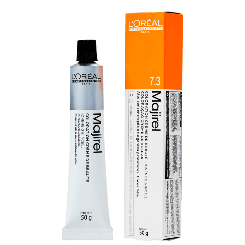 L'Oréal Professionnel Majirel 7.3 Louro Dourado - Coloração 50g Menor preço em L'Oréal Professionnel Majirel 7.3 Louro Dourado - Coloração 50g
