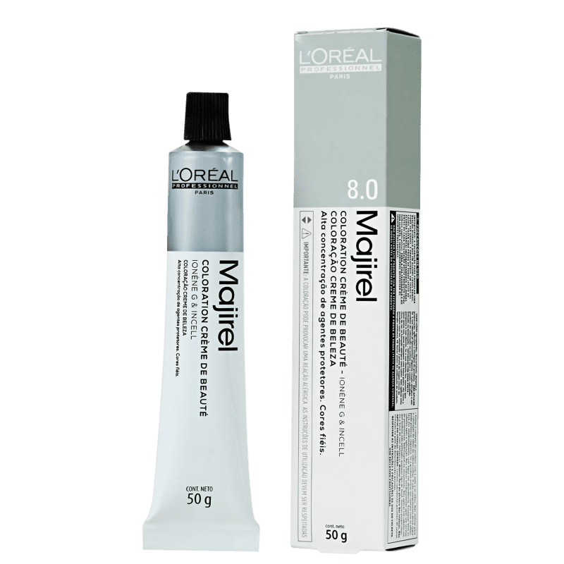 L'Oréal Professionnel Majirel 8.0 Louro Claro Natural Profundo - Coloração 50g