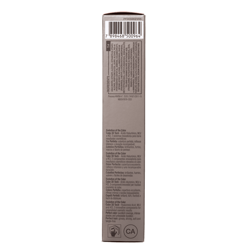 Alfaparf Evolution Of The Color 7.4 Louro Médio Cobre - Coloração Permanente 60ml