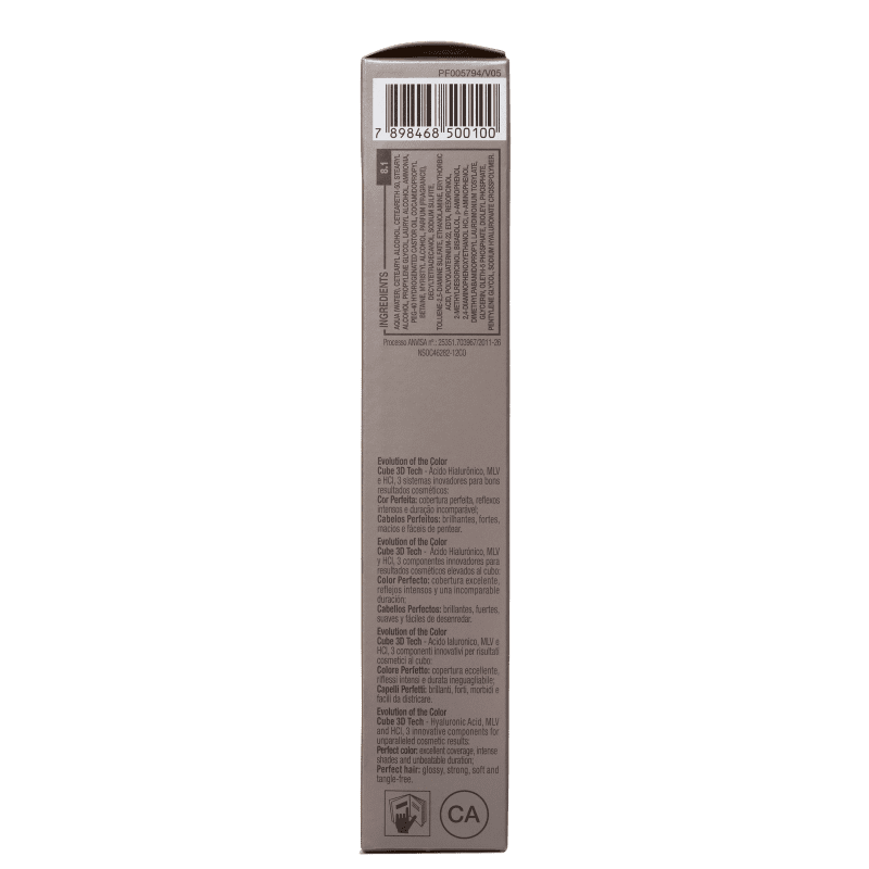 Alfaparf Evolution Of The Color 8.1 Louro Claro Cinza - Coloração Permanente 60ml