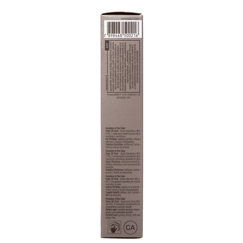 Alfaparf Evolution Of The Color 9.21 Louro Claríssimo Irisé Cinza - Coloração Permanente 60ml