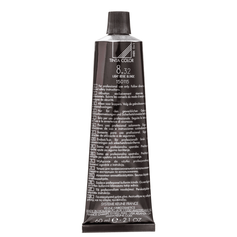 Keune Tinta Color 8.32 Louro Claro Bege - Coloração 60ml