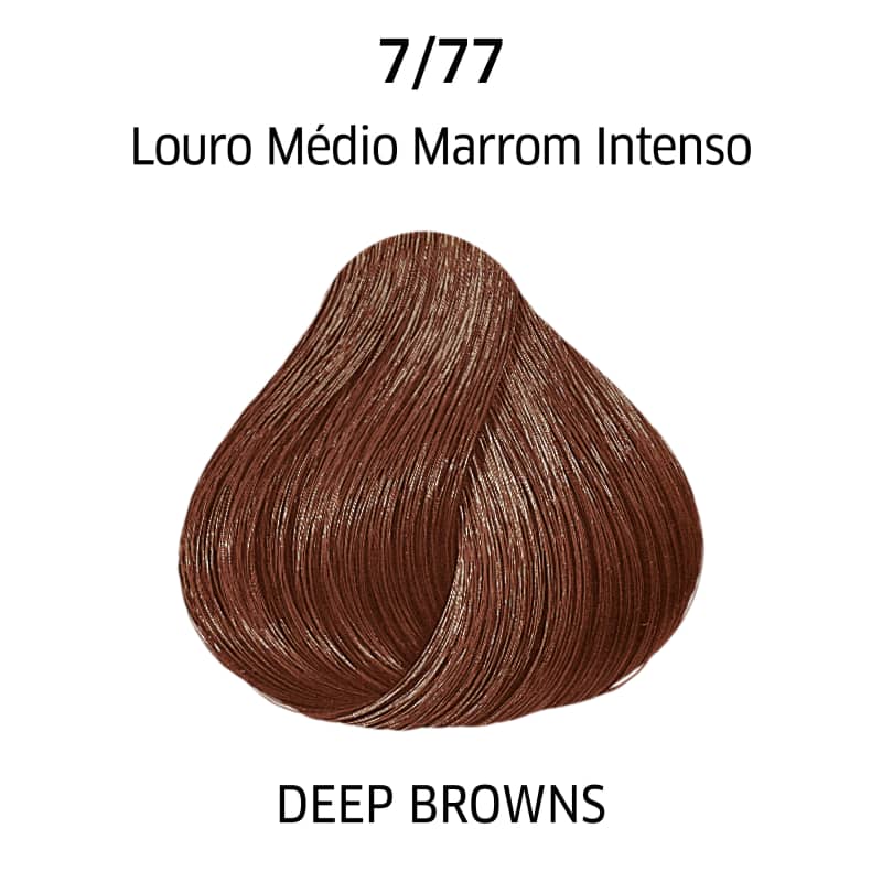 Wella Professionals Color Perfect 7/77 Louro Médio Marrom Intenso - Coloração Permanente 60g