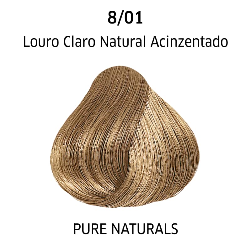 Wella Professionals Color Perfect 8/01 Louro Claro Natural Acinzentado - Coloração Permanente 60g
