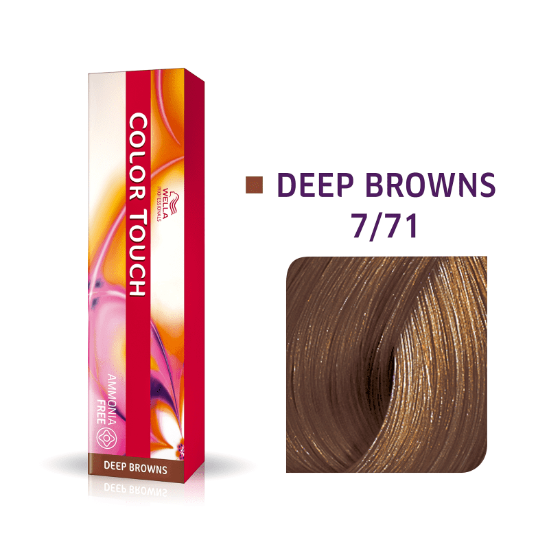 Wella Professionals Color Touch 7/71 Louro Médio Marrom Acinzentado - Tonalizante 60g