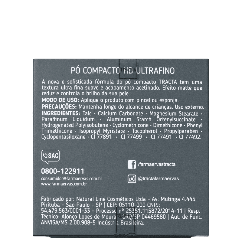 Tracta HD Ultrafino 10 Claire - Pó Compacto 9g