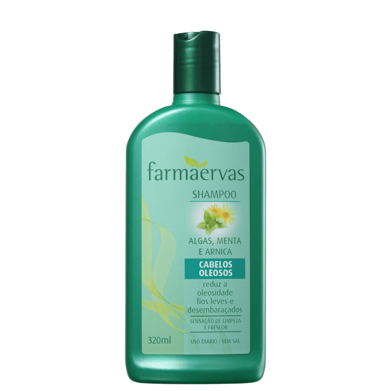 Farmaervas Algas, Menta e Arnica - Shampoo 320ml