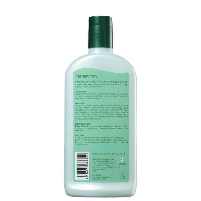 Farmaervas Algas, Menta e Arnica - Condicionador 320ml