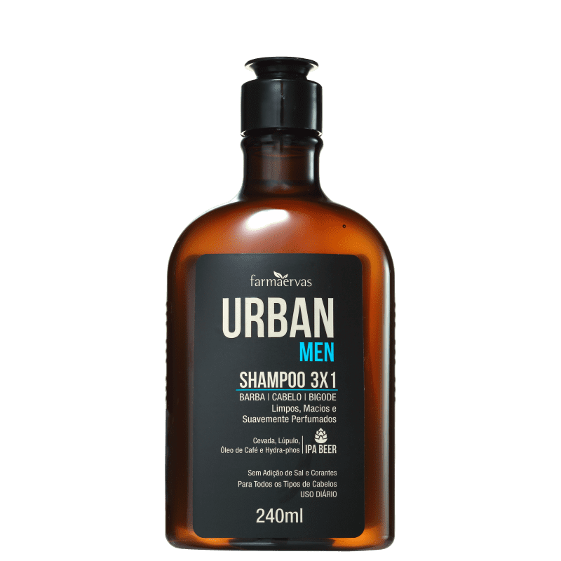 Farmaervas Urban Men 3x1 - Shampoo Multifuncional 240ml