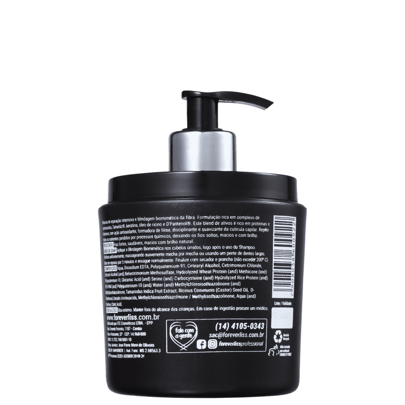 Forever Liss Professional Blindagem Capilar Biomimética - Máscara 500g