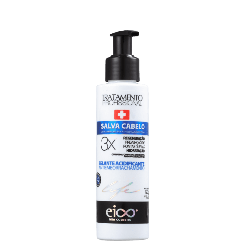 Eico Life Salva Cabelo Selante Acidificante Antiemborrachamento - Tratamento Capilar 120g
