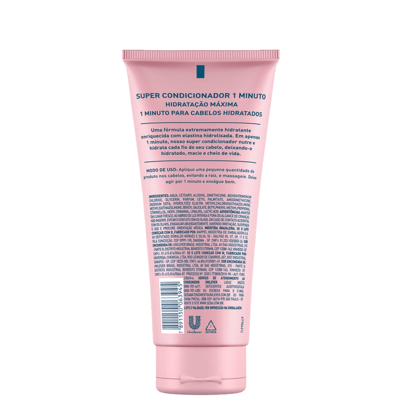 Seda Super Condicionador Hidratação Máxima - Condicionador 170ml
