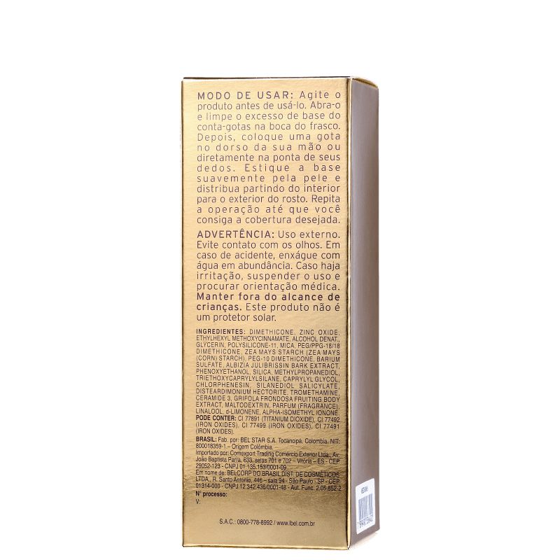L'Bel Concentré Total Serum FPS 25 Medium 5 - Base Líquida 27ml