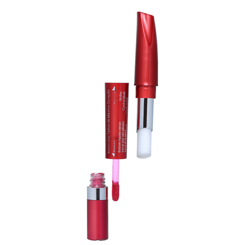 L'Bel Color Maxtime Duo Tattoo Fucsia Hot - Batom Líquido Cintilante 2,8ml