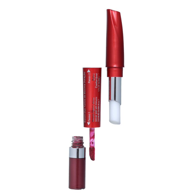 L'Bel Color Maxtime Duo Tattoo Vino Deliss - Batom Líquido Cintilante 2,8ml