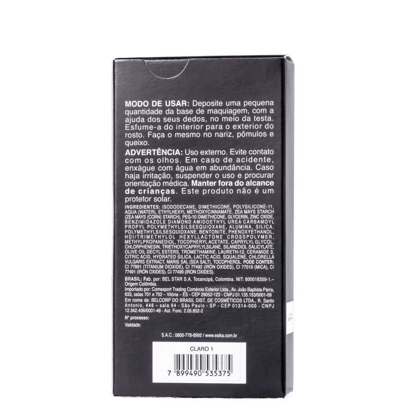L’Bel Ésika Pro Instant Perfection 3 em 1 Claro 1 - Base 30g