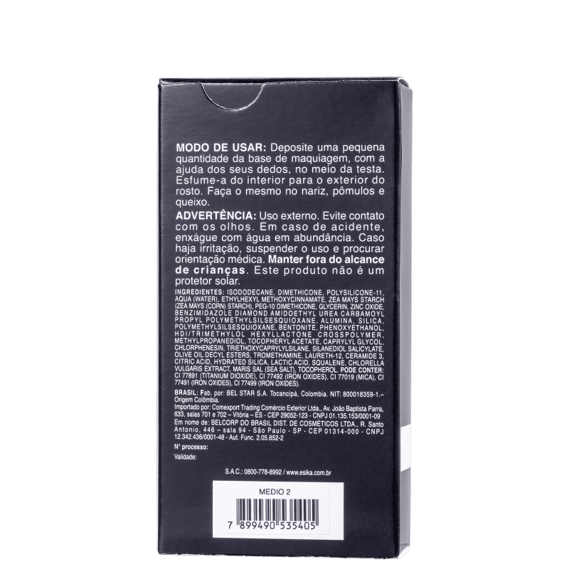 L'Bel Ésika Instant Perfection 3 em 1 Médio 2 - Base Líquida 30g