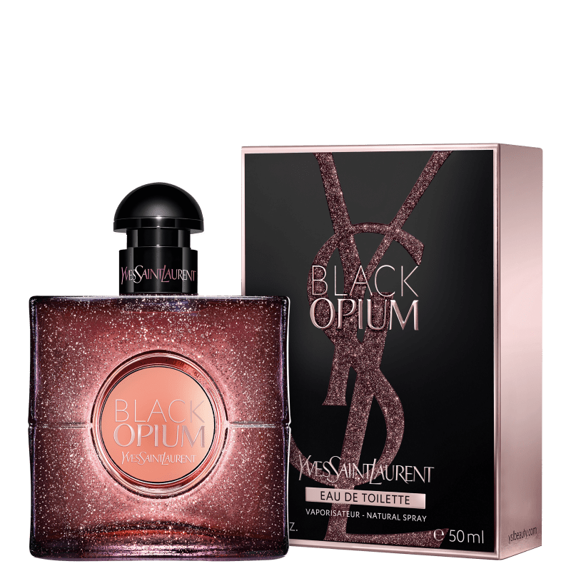 Black Opium Glow Yves Saint Laurent Eau de Toilette - Perfume Feminino 50ml