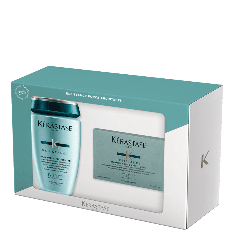Kit Kérastase Résistance Architect (2 Produtos) Menor preço em Kit Kérastase Résistance Architect (2 Produtos)