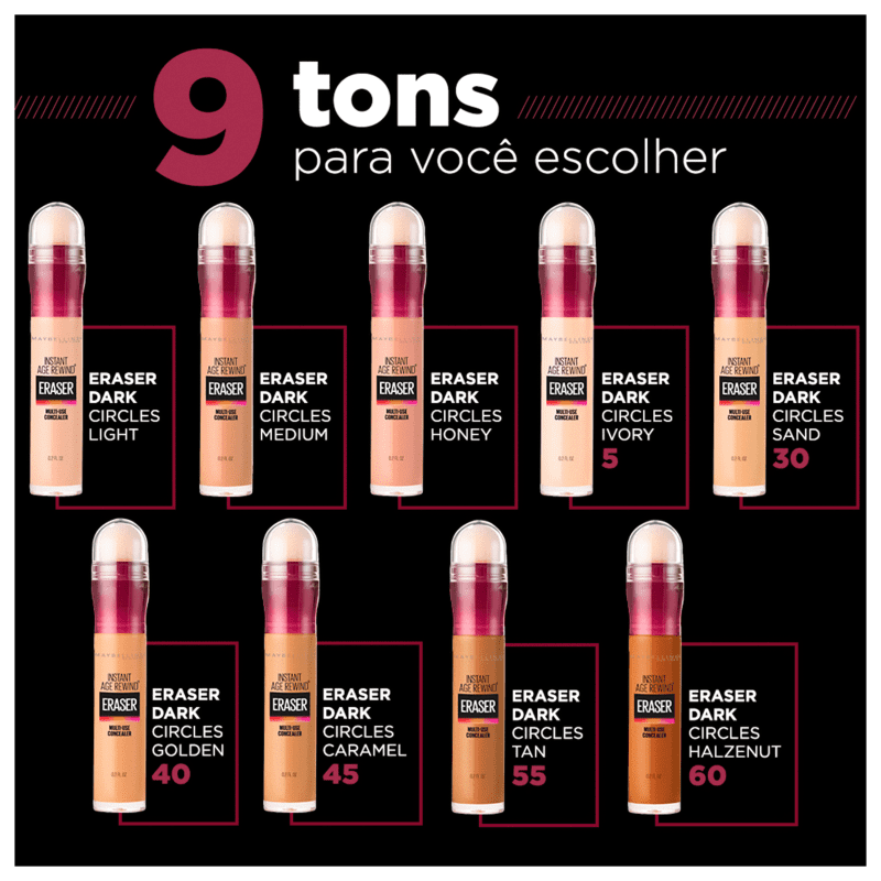 Maybelline Instant Age Rewind Eraser Dark Circles Tan - Corretivo Líquido 5,9ml