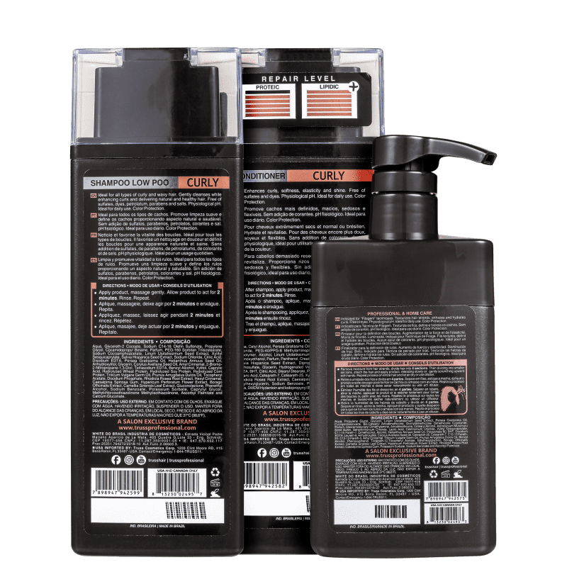 Kit Truss Curly Low Poo Trio (3 Produtos)