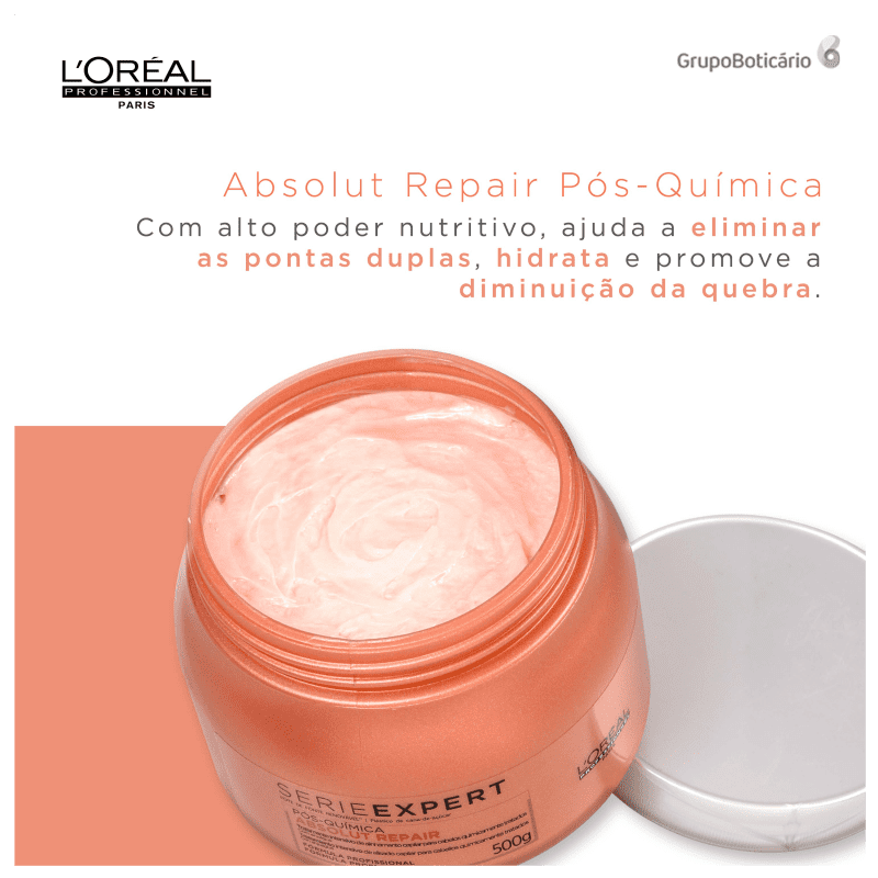 L'Oréal Professionnel Absolut Repair Pós-Química Multi-Reconstrutor - Máscara Capilar 500g