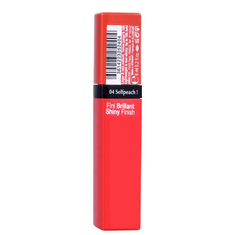 Bourjois Rouge Laque 04 Selfpeach - Batom Líquido Cintilante 6ml