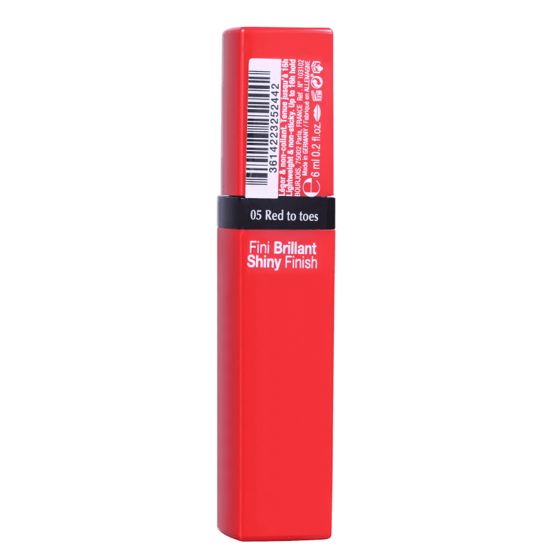 Bourjois Rouge Laque 05 Red To Toes - Batom Líquido Cintilante 6ml