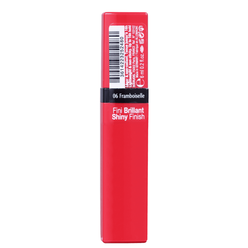 Bourjois Rouge Laque 06 Framboiselle - Batom Líquido Cintilante 6ml