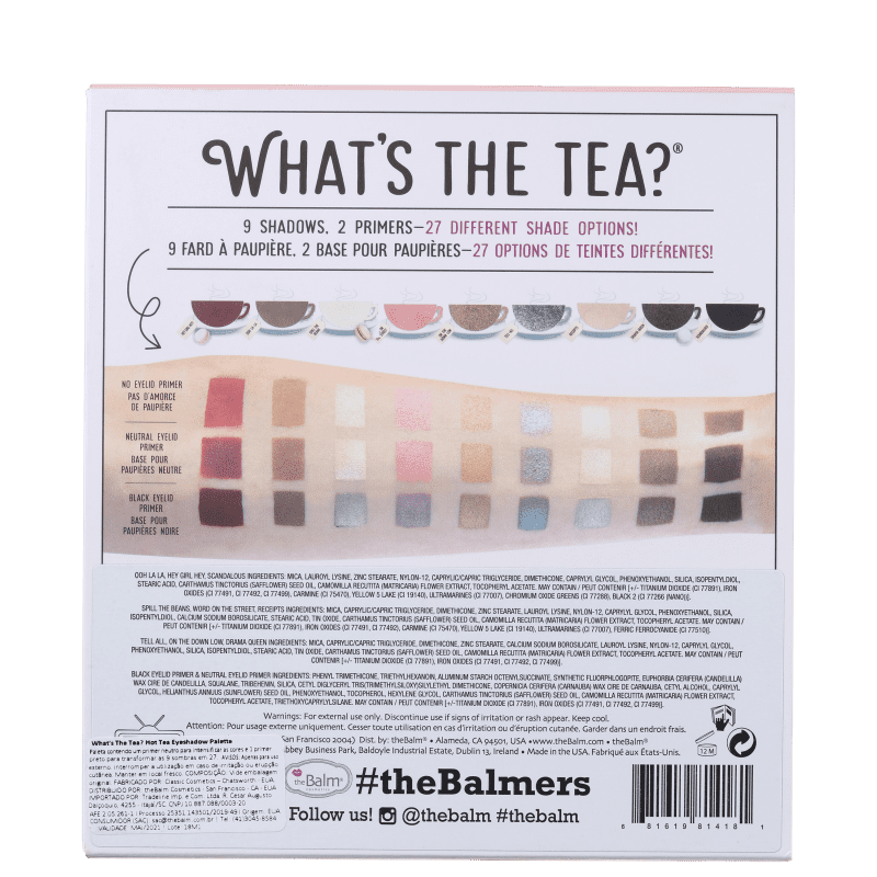 The Balm What’s the Tea? Hot Tea - Paleta de Sombras 12,6g