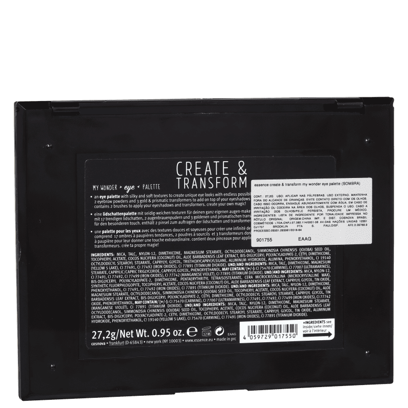 Essence Create & Transform My Wonder Eye - Paleta de Sombras 27,2g