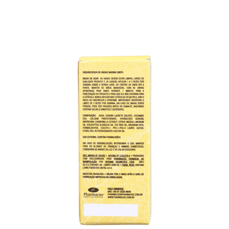 Marina Smith Endurecedor - Fortificante para Unhas 7ml