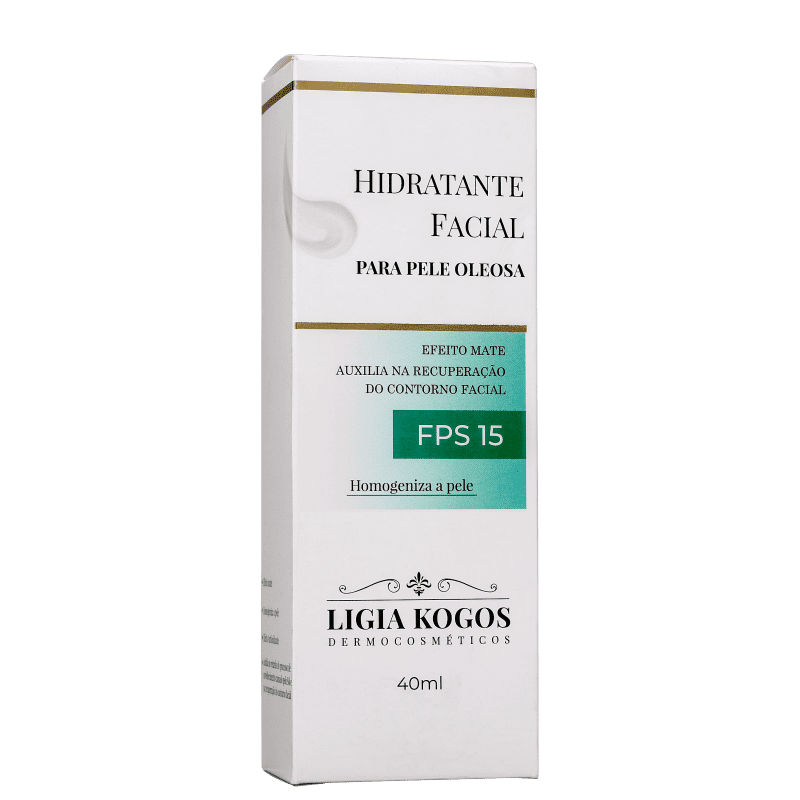 Ligia Kogos Pele Oleosa FPS 15 - Hidratante Facial 40ml