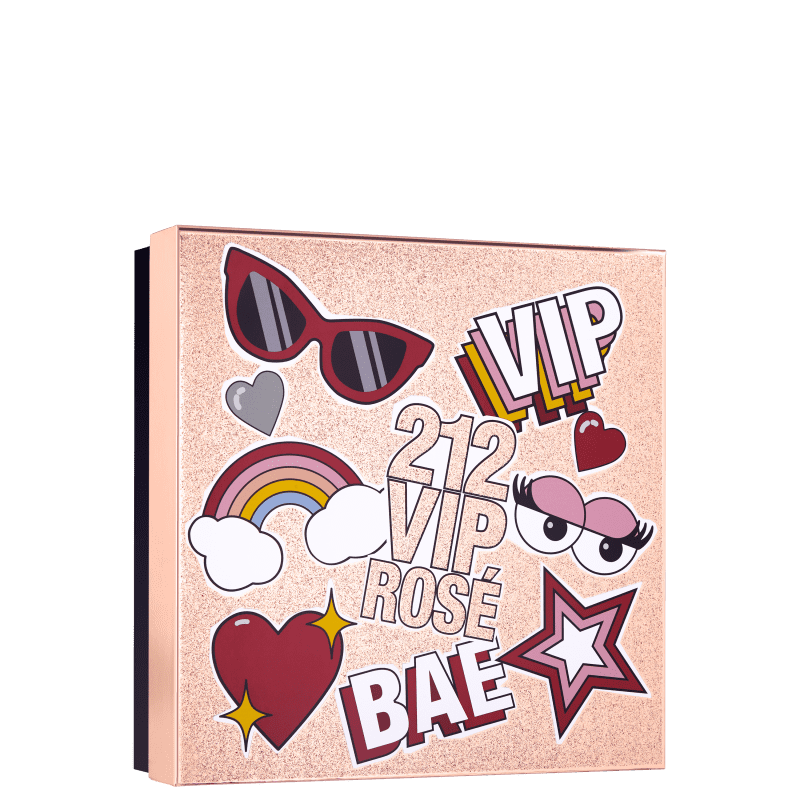 Conjunto 212 VIP Rosé Bae Carolina Herrera Feminino - Eau de Parfum 80ml + Loção Corporal 100ml