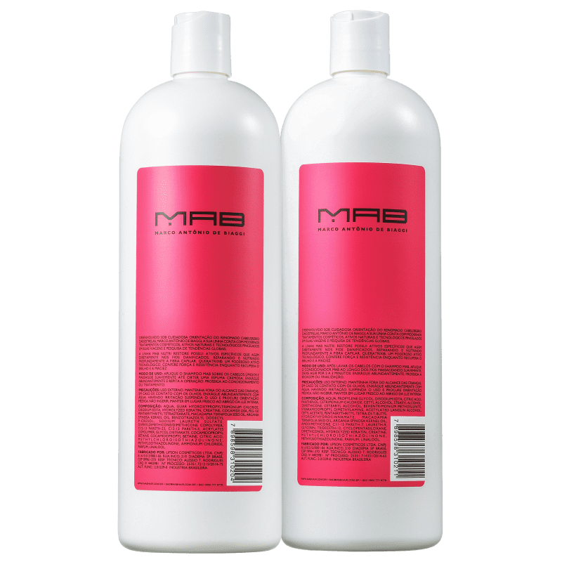 Kit MAB Marco Antônio de Biaggi Nutri Restore Duo Salão (2 Produtos)