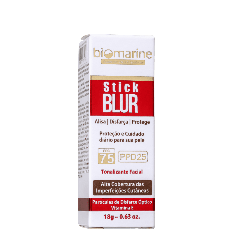 Biomarine Stick Blur FPS 75 PPD 25 Natural - Base em Bastão 18g