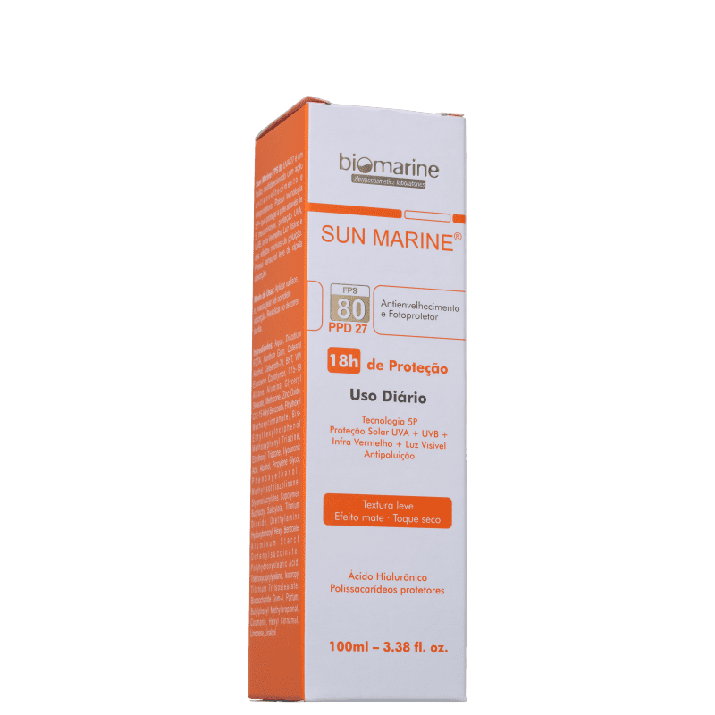Biomarine Sun Marine FPS 80 - Protetor Solar Facial 100ml