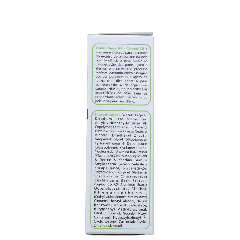 Biomarine Control Derm A5 Controlador de Oleosidade - Creme Hidratante Facial 50ml