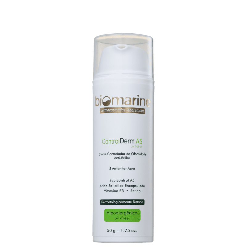 Biomarine Control Derm A5 Controlador de Oleosidade - Creme Hidratante Facial 50ml