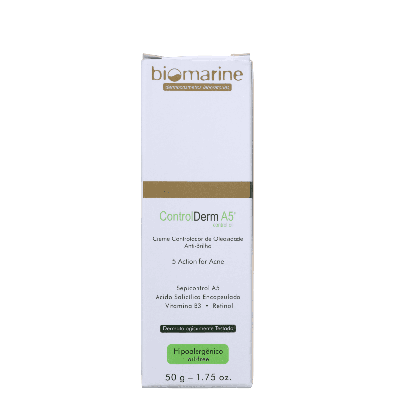 Biomarine Control Derm A5 Controlador de Oleosidade - Creme Hidratante Facial 50ml