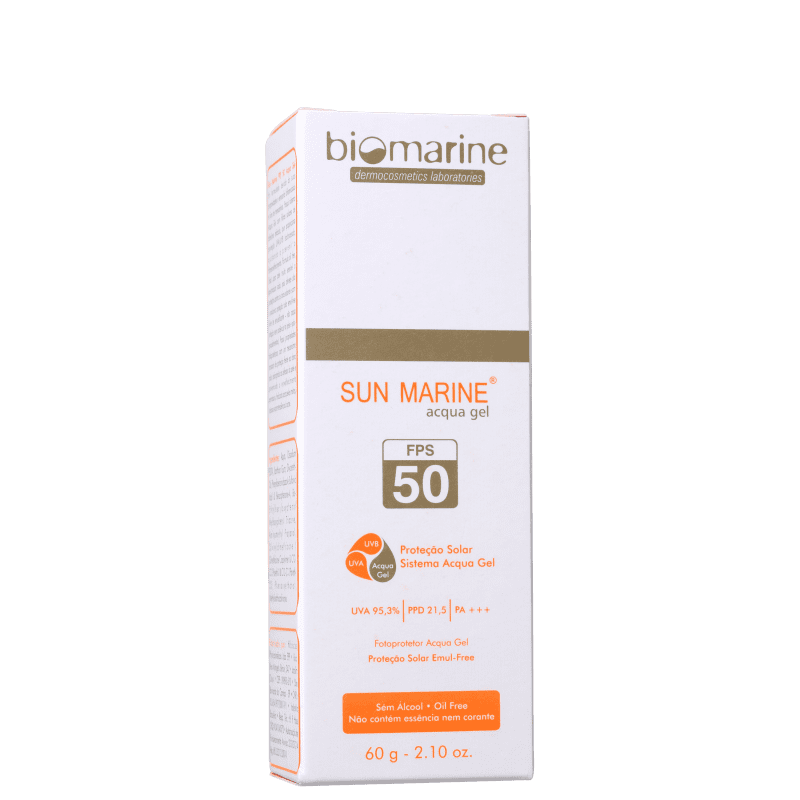 Biomarine Sun Marine Acqua Gel FPS 50 - Protetor Solar Facial 60g