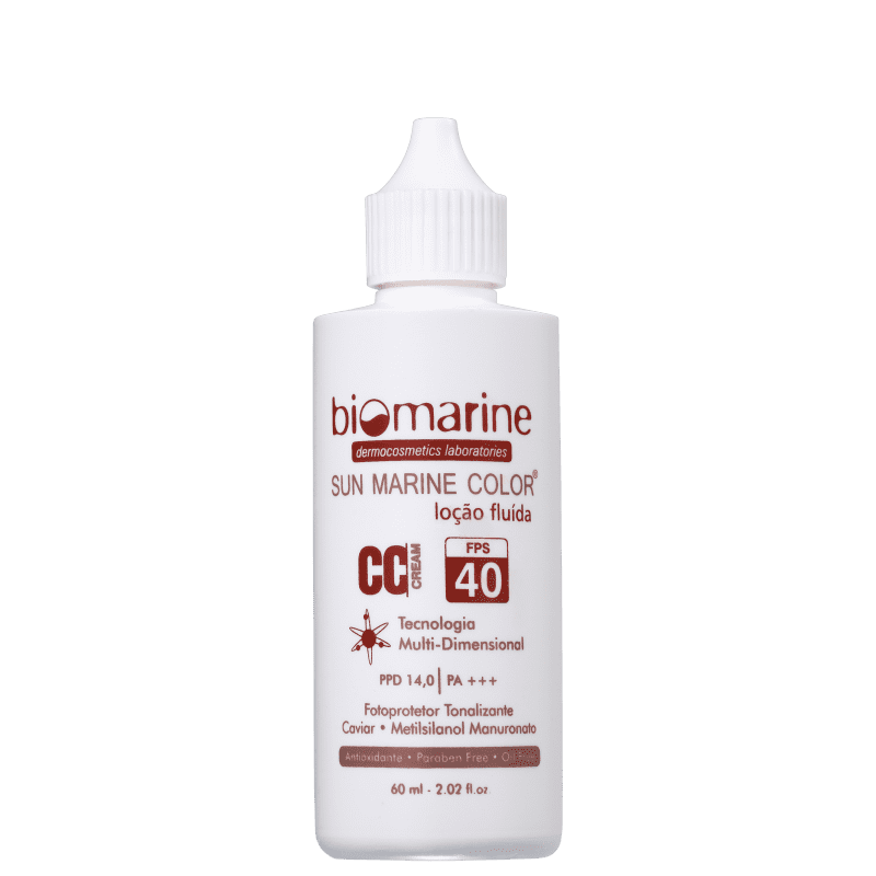 Biomarine Sun Marine Color FPS 40 Bege - CC Cream 60g