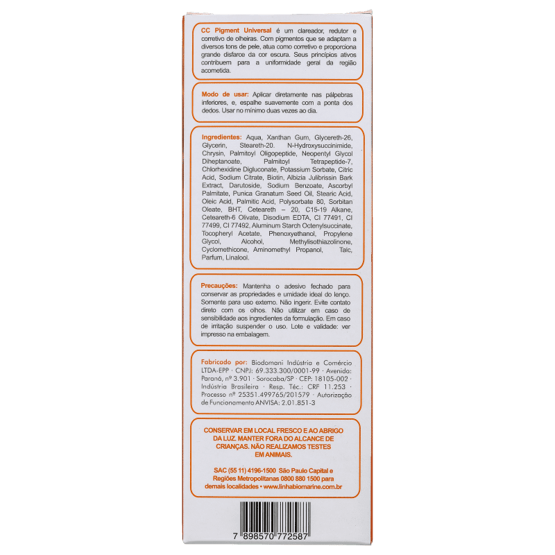Biomarine Rever C CC Pigment Universal - Roll-On para Olheiras 15g