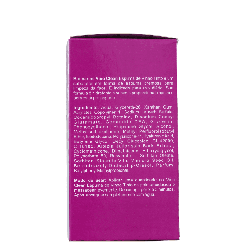 Biomarine Vino Clean Bubble Cleanser - Espuma de Limpeza Facial 90g