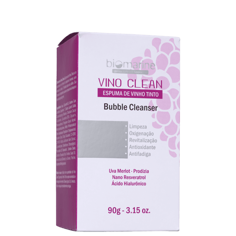 Biomarine Vino Clean Bubble Cleanser - Espuma de Limpeza Facial 90g