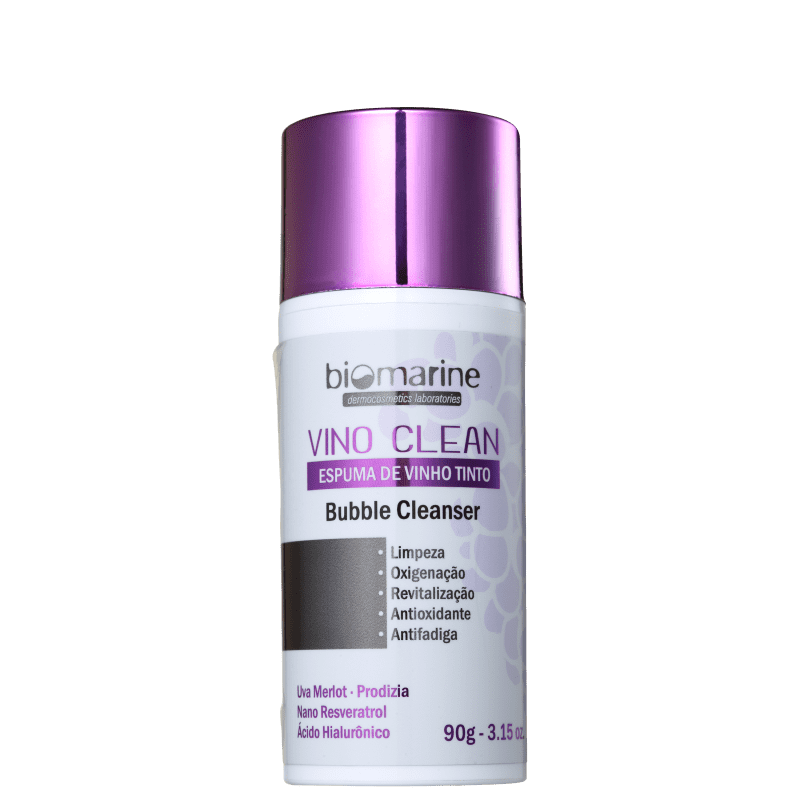 Biomarine Vino Clean Bubble Cleanser - Espuma de Limpeza Facial 90g