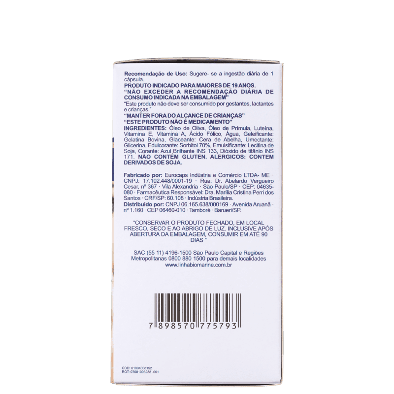 Clareador de Manchas Biomarine Bioinova Clarintense (30 Cápsulas)