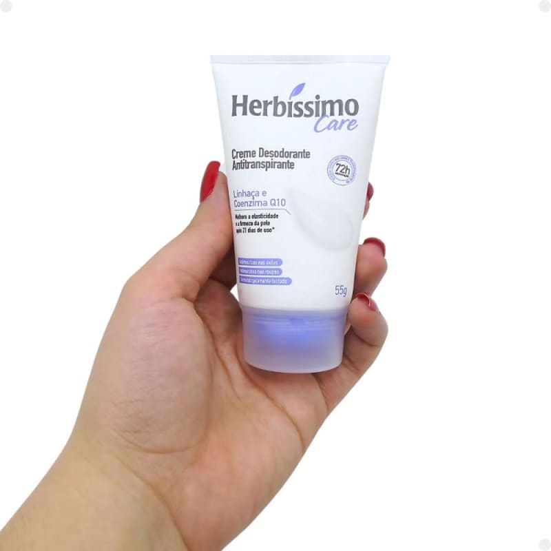 Kit Herbíssimo Care Linhaça e Coenzima Q10: 3 Cremes Desodorante 55g Menor preço em Kit Herbíssimo Care Linhaça e Coenzima Q10: 3 Cremes Desodorante 55g