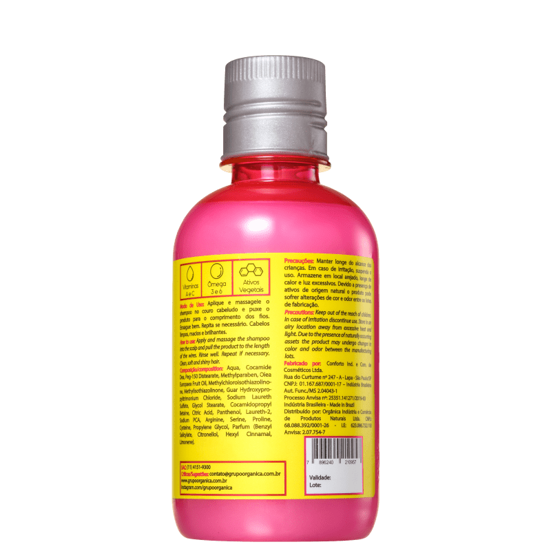 Orgânica Pitaya & Hibisco Vegetal - Shampoo 250ml