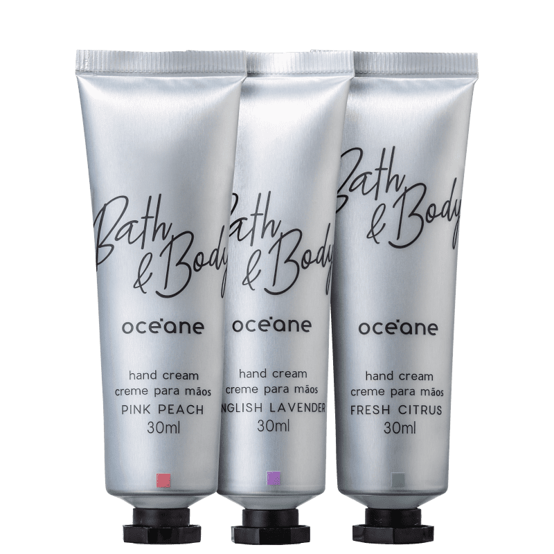 Kit Océane Bath & Body Hand Cream (3 Produtos)